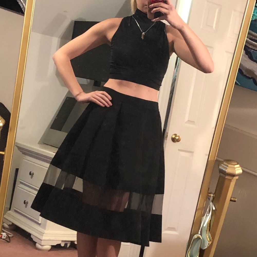 Two piece holiday dress